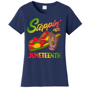 Steppin Into Juneteenth Women's T-Shirt