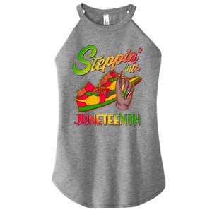 Steppin Into Juneteenth Women's Perfect Tri Rocker Tank