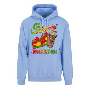 Steppin Into Juneteenth Unisex Surf Hoodie