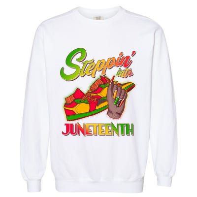 Steppin Into Juneteenth Garment-Dyed Sweatshirt