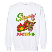 Steppin Into Juneteenth Garment-Dyed Sweatshirt