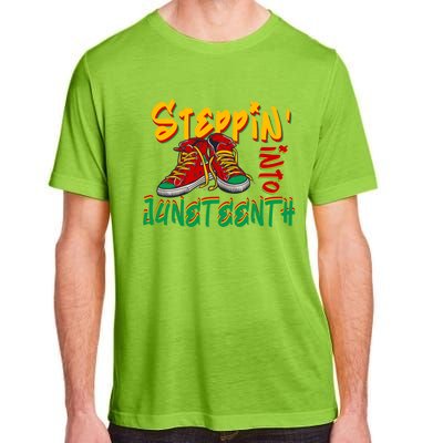 Stepping Into Junenth Celebrate Black Freedom Day 1865 Gift Adult ChromaSoft Performance T-Shirt