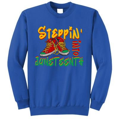 Stepping Into Junenth Celebrate Black Freedom Day 1865 Gift Sweatshirt