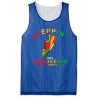 Stepping Into Junenth Like My Ancestors Black History Gift Mesh Reversible Basketball Jersey Tank