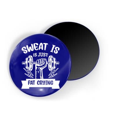 Sweat Is Just Fat Crying Funny Workout Gym Fitness Cute Gift Magnet