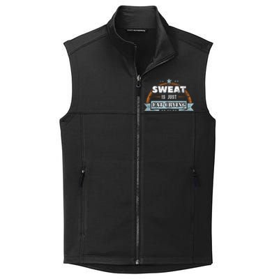 Sweat Is Just Fat Crying Funny Workout Saying Gym Lover Funny Gift Collective Smooth Fleece Vest