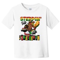 Stepping Into Juneteenth African American Black Shoes Toddler T-Shirt