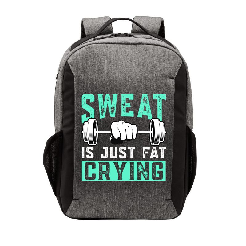 Sweat Is Just Fat Crying Muscle Trainer Bodybuilding Fitness Gift Vector Backpack