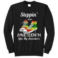 Stepping Into Juneteenth Like My Ancestors Happy Juneteenth Sweatshirt