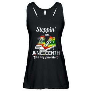 Stepping Into Juneteenth Like My Ancestors Happy Juneteenth Ladies Essential Flowy Tank