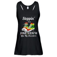 Stepping Into Juneteenth Like My Ancestors Happy Juneteenth Ladies Essential Flowy Tank