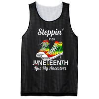 Stepping Into Juneteenth Like My Ancestors Happy Juneteenth Mesh Reversible Basketball Jersey Tank