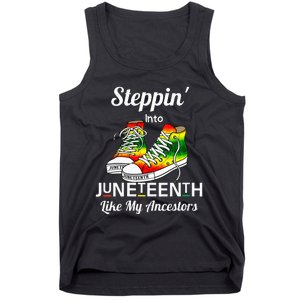 Stepping Into Juneteenth Like My Ancestors Happy Juneteenth Tank Top