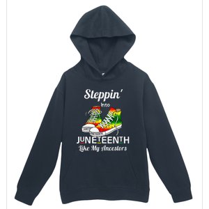 Stepping Into Juneteenth Like My Ancestors Happy Juneteenth Urban Pullover Hoodie