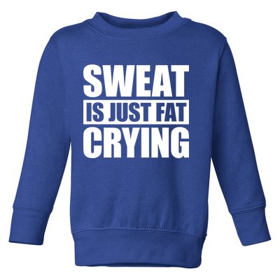 Sweat Is Just Fat Crying Gift Sweat Is Fat Crying Gift Toddler Sweatshirt