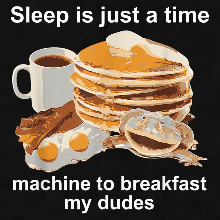Sleep Is Just A Time Machine To Breakfast My Dudes Ladies PosiCharge Tri-Blend Wicking Tank