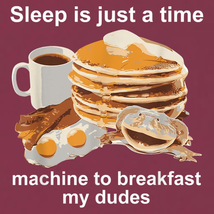 Sleep Is Just A Time Machine To Breakfast My Dudes 16oz Travel Tumbler