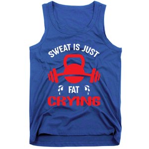 Sweat Is Just Fat Crying Workout Cute Gift Tank Top