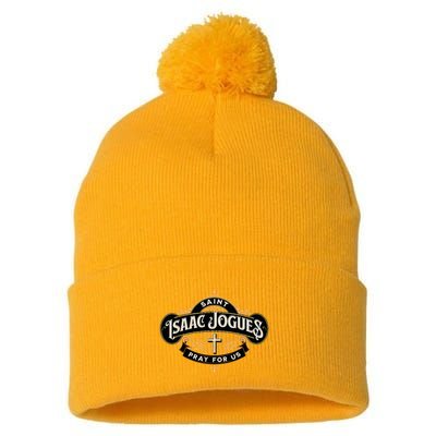 St Isaac Jogues Catholic Confirmation Jesuit French Saints Pom Pom 12in Knit Beanie