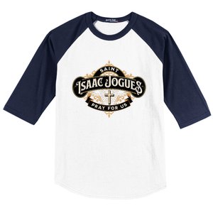 St Isaac Jogues Catholic Confirmation Jesuit French Saints Baseball Sleeve Shirt