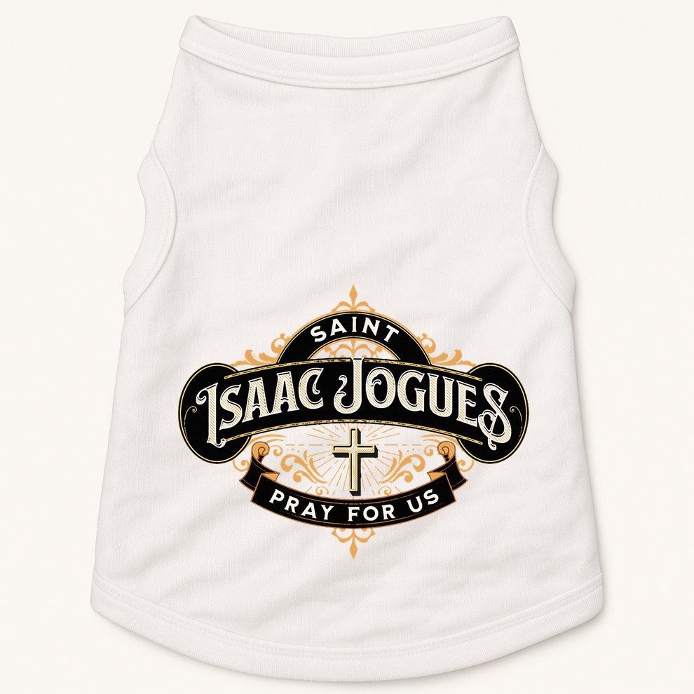 St Isaac Jogues Catholic Confirmation Jesuit French Saints Doggie Tank