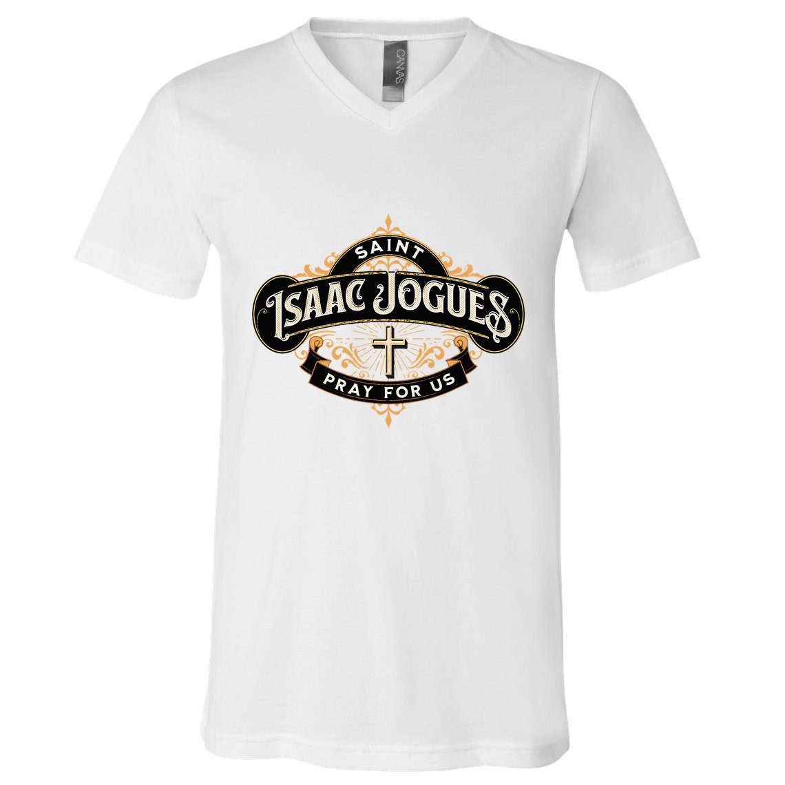 St Isaac Jogues Catholic Confirmation Jesuit French Saints V-Neck T-Shirt