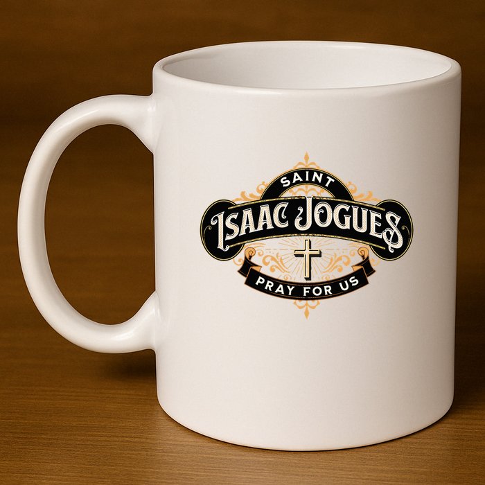 St Isaac Jogues Catholic Confirmation Jesuit French Saints 11oz C Handle Ceramic Mug