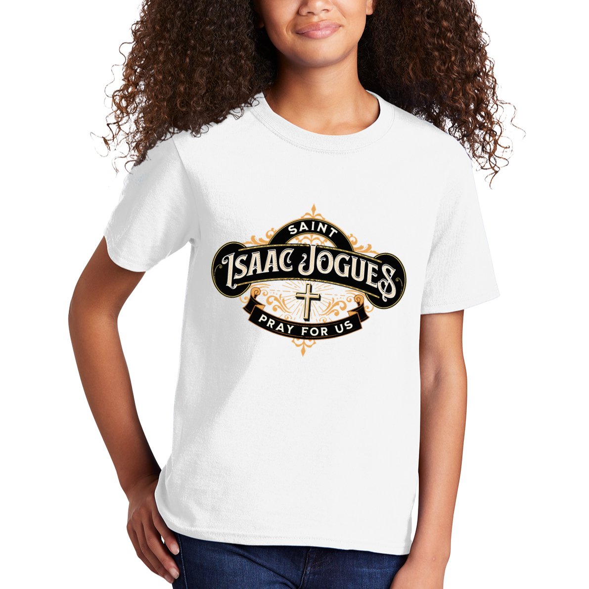 St Isaac Jogues Catholic Confirmation Jesuit French Saints Kids T-Shirt