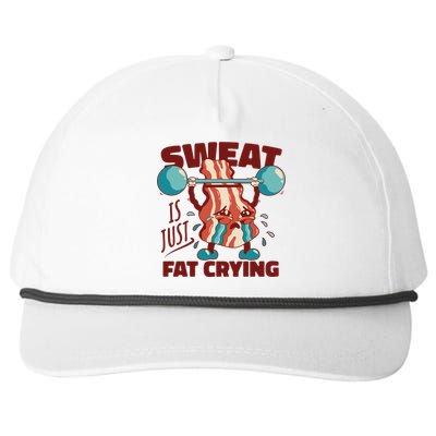 Sweat Is Just Fat Crying Funny Quotes Gift Snapback Five-Panel Rope Hat