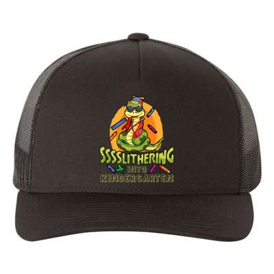 Slithering Into Kindergarten First Day Back To School Snake Yupoong Adult 5-Panel Trucker Hat