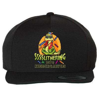 Slithering Into Kindergarten First Day Back To School Snake Wool Snapback Cap