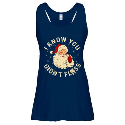 Santa I Know You DidnT Floss Dentist Dental Christmas Ladies Essential Flowy Tank