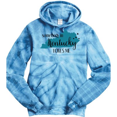 Somebody In Kentucky Loves Me Ky State Tie Dye Hoodie