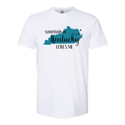 Somebody In Kentucky Loves Me Ky State Softstyle CVC T-Shirt