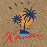 Summer In Kauai Beach Hawaii Cotton Canvas Backpack