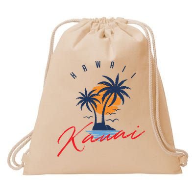 Summer In Kauai Beach Hawaii Drawstring Bag