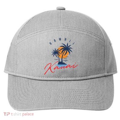 Summer In Kauai Beach Hawaii 7-Panel Snapback Hat