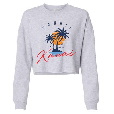 Summer In Kauai Beach Hawaii Cropped Pullover Crew