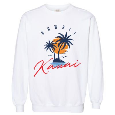 Summer In Kauai Beach Hawaii Garment-Dyed Sweatshirt