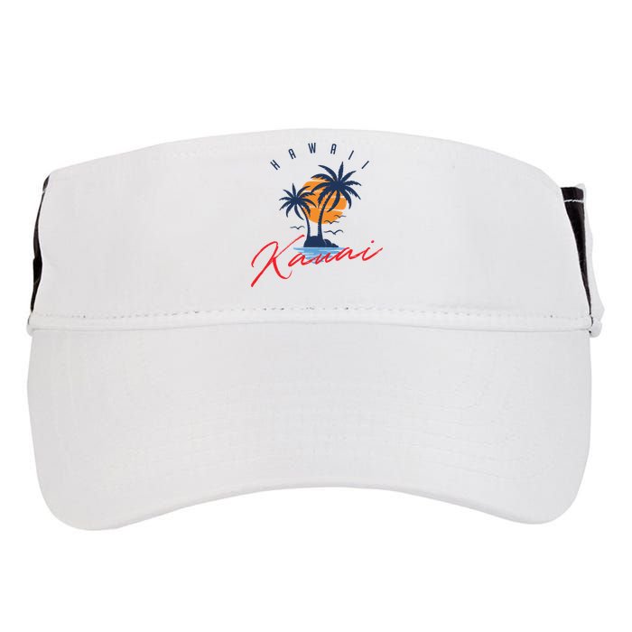 Summer In Kauai Beach Hawaii Adult Drive Performance Visor