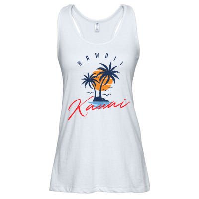Summer In Kauai Beach Hawaii Ladies Essential Flowy Tank