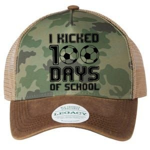 Soccer I Kicked 100 Days Of School Legacy Tie Dye Trucker Hat