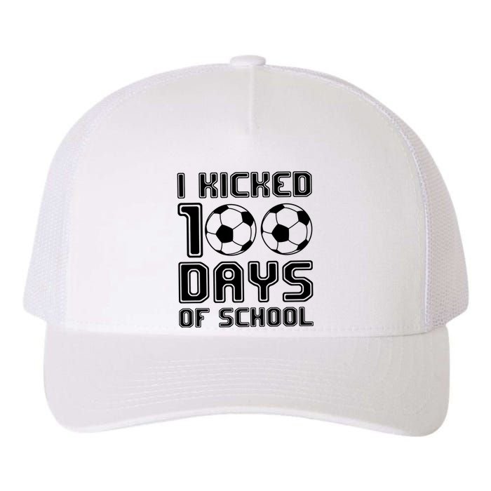 Soccer I Kicked 100 Days Of School Yupoong Adult 5-Panel Trucker Hat