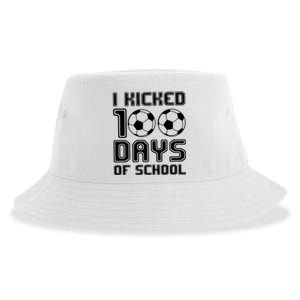 Soccer I Kicked 100 Days Of School Sustainable Bucket Hat