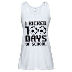 Soccer I Kicked 100 Days Of School Ladies Essential Flowy Tank