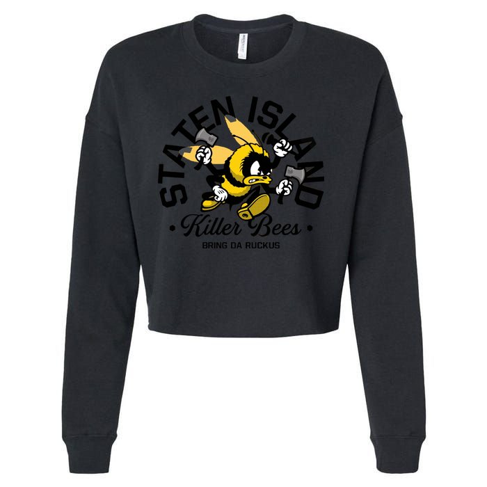 Staten Island Killer Bees Cropped Pullover Crew