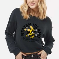 Staten Island Killer Bees Cropped Pullover Crew