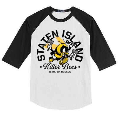 Staten Island Killer Bees Kids Colorblock Raglan Jersey