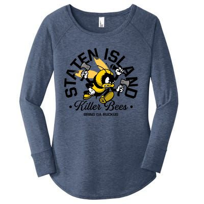 Staten Island Killer Bees Women's Perfect Tri Tunic Long Sleeve Shirt