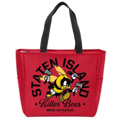 Staten Island Killer Bees Zip Tote Bag